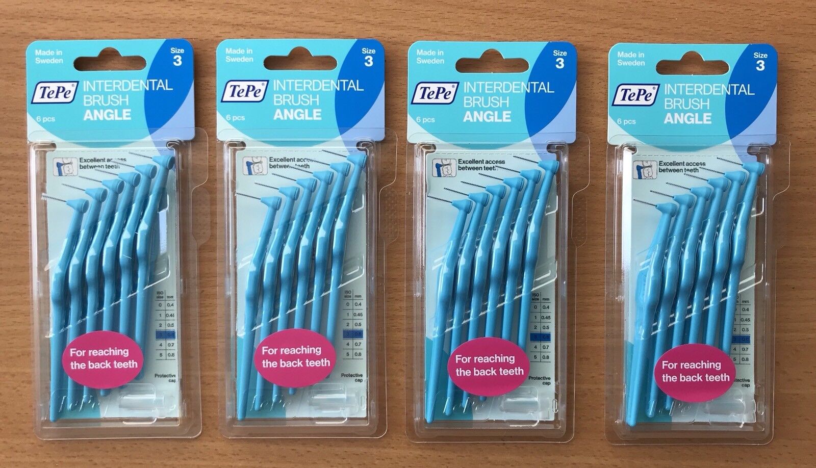 Interdental Tepe Blue Size 3 Angle Brushes X 4 Packs – Dentalpick