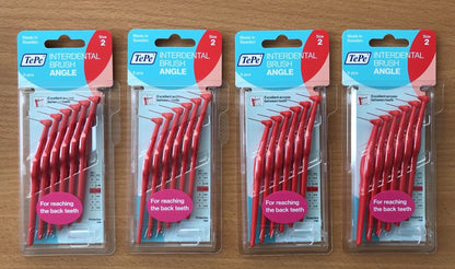 Tepe Interdental Angle Brush Red Size 2 x 4 Packs