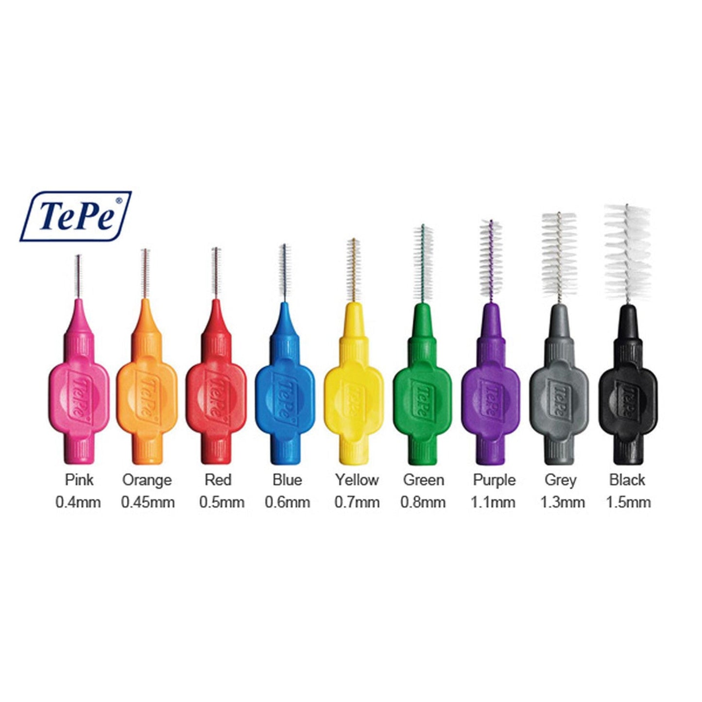 Tepe Interdental Brushes Mixed Size Pack x 4 Packs